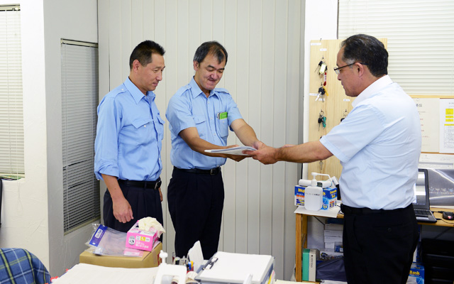 乗務員の点呼の様子②